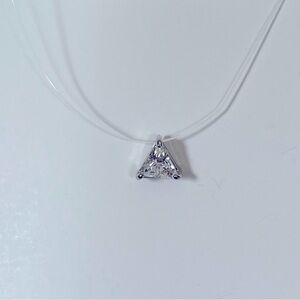 Illusion Solitaire Pendant Necklace